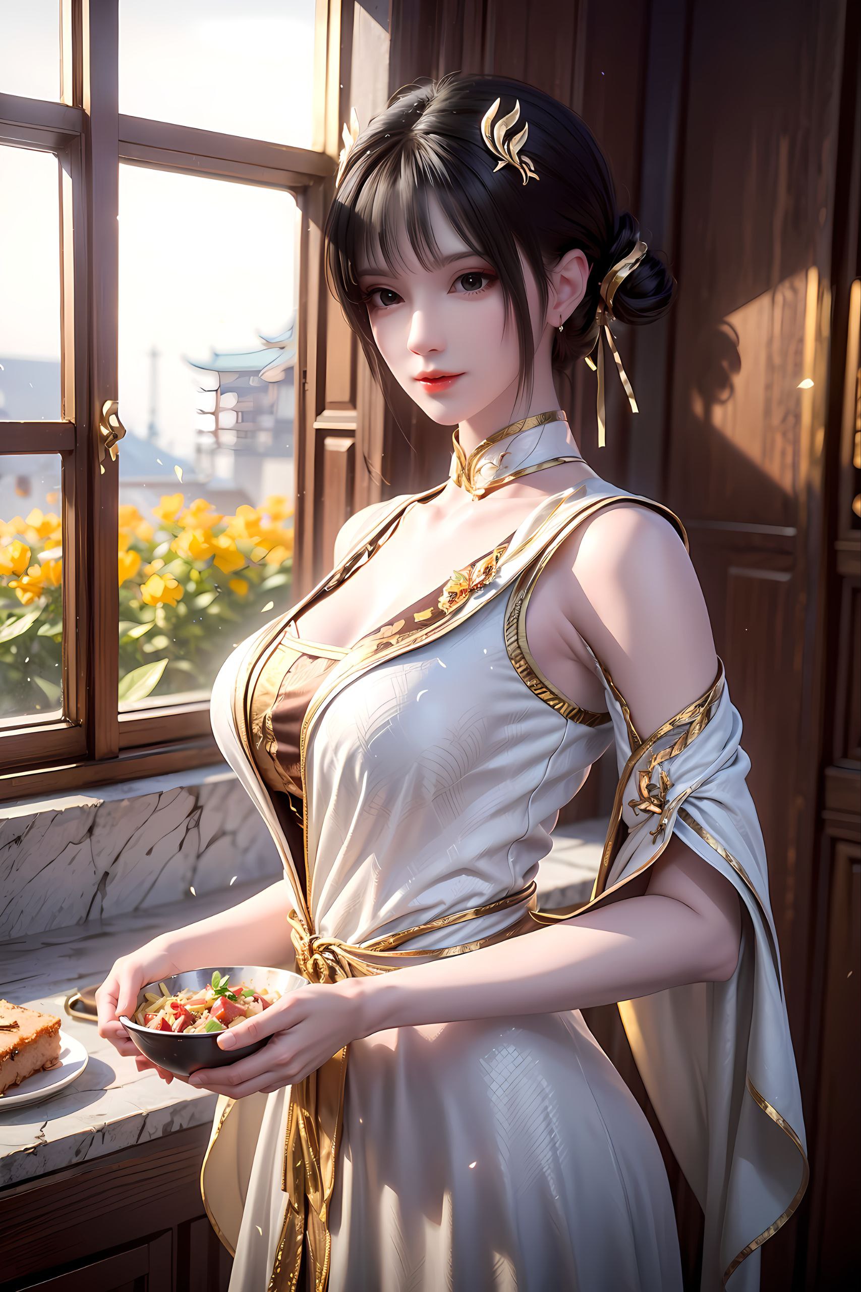 形容旁观他
